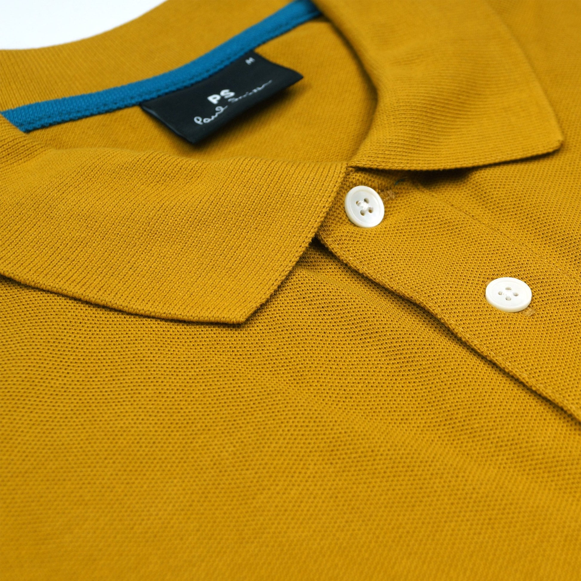 Paul Long Sleeved Zebra Polo Shirt - Ochre