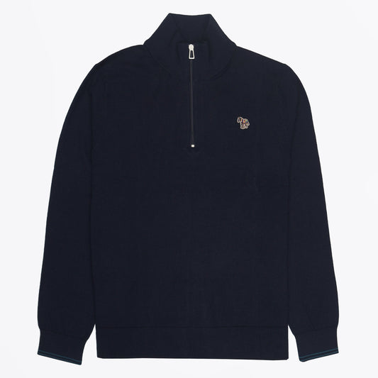 - Zebra Half-Zip Pullover - Dark Navy