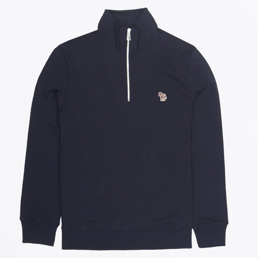 - Zebra Half Zip Sweatshirt - Dark Navy