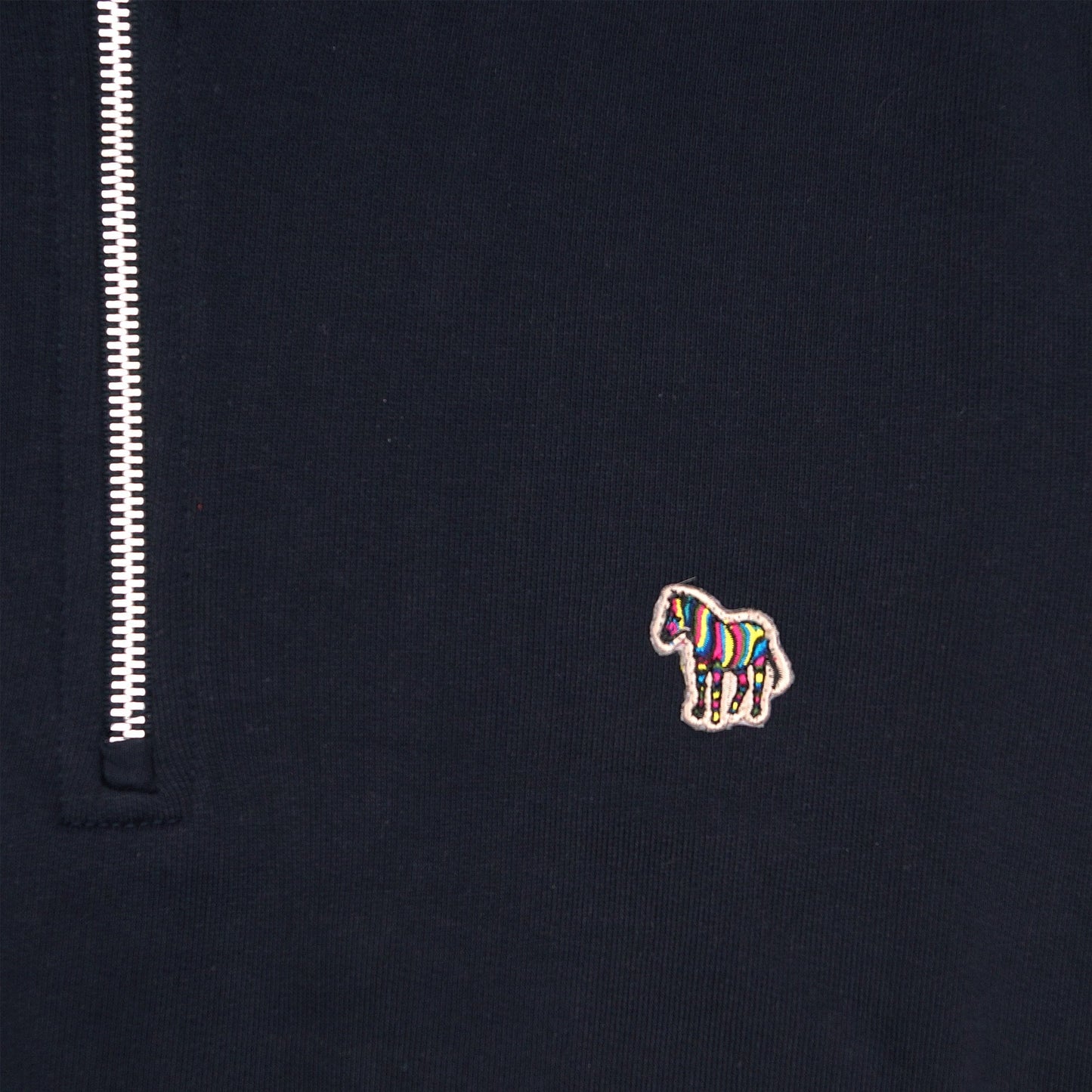 - Zebra Half Zip Sweatshirt - Dark Navy
