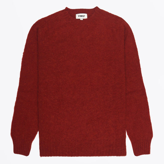- Suedehead Crew Neck Knit - Red