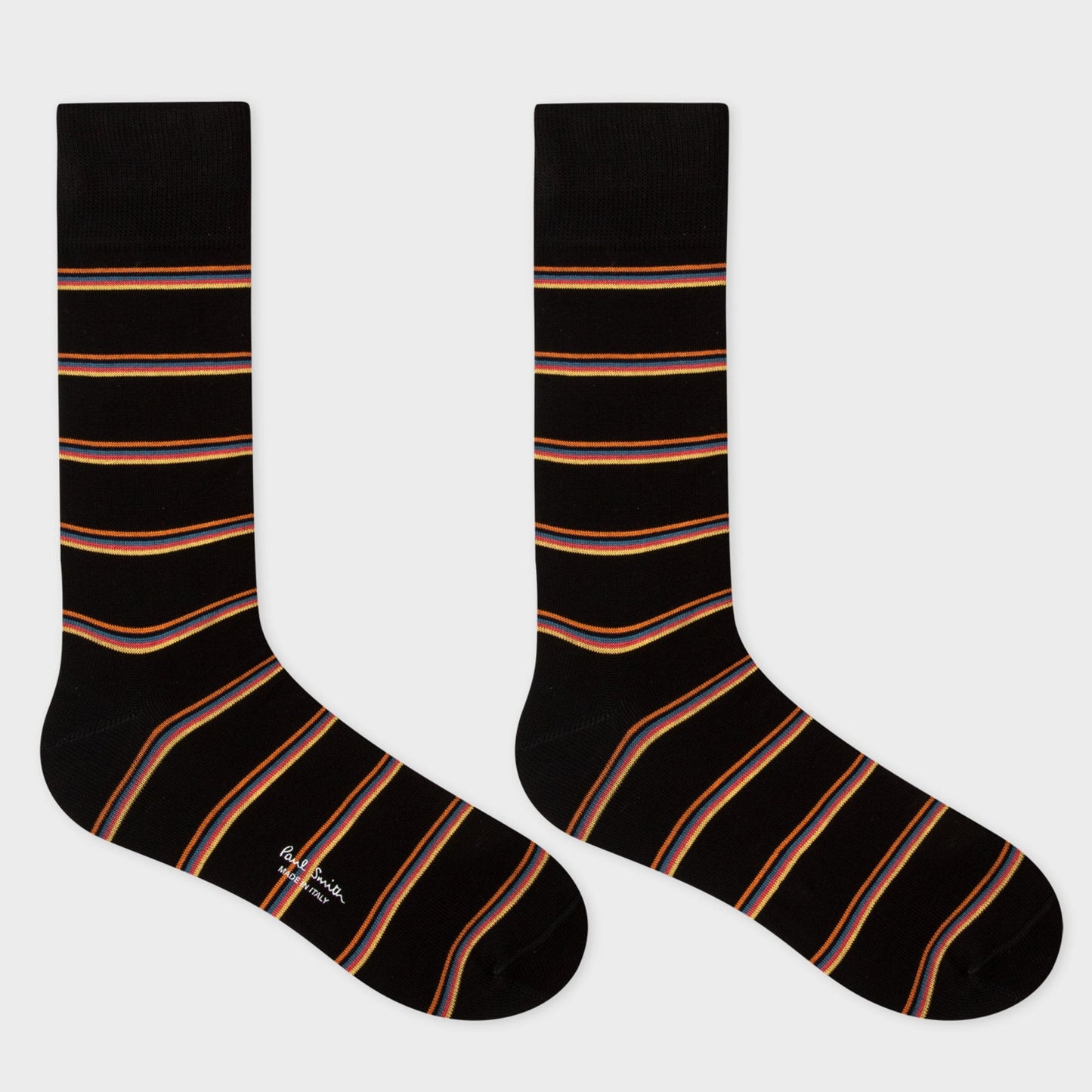 - Black Stripe 3-Pack Socks - Black