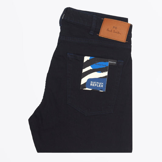 - Tapered Fit Reflex Jeans - Blue/Black