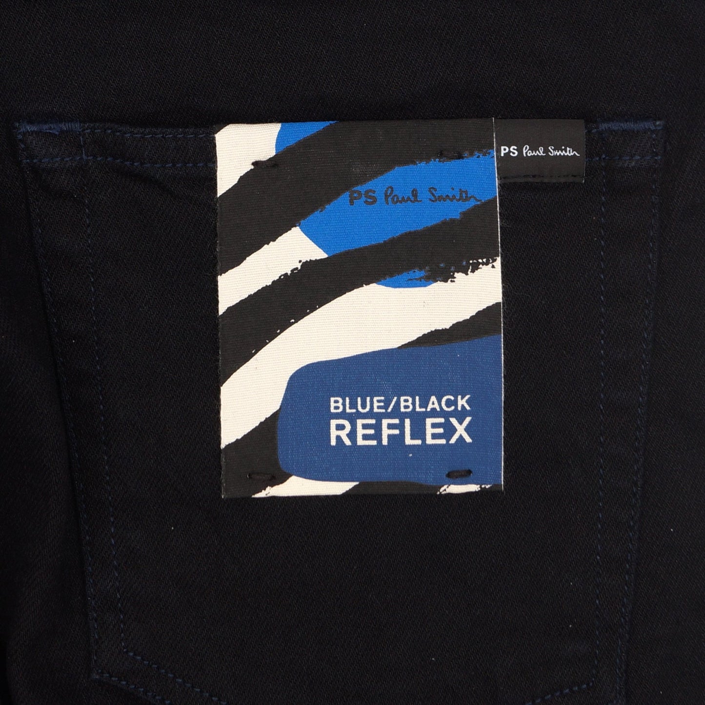 - Tapered Fit Reflex Jeans - Blue/Black