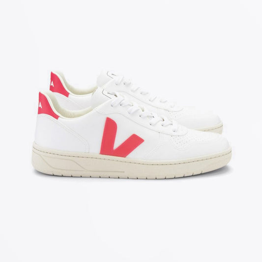 - V-10 CWL Sneakers - White Rose Fluo