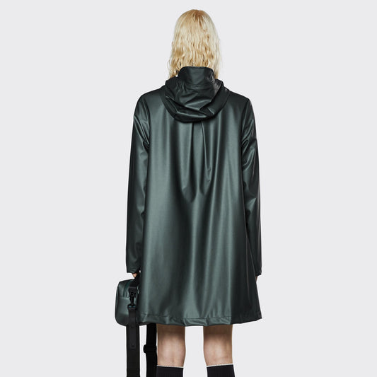 - A-Line Rain Coat - Silver Pine