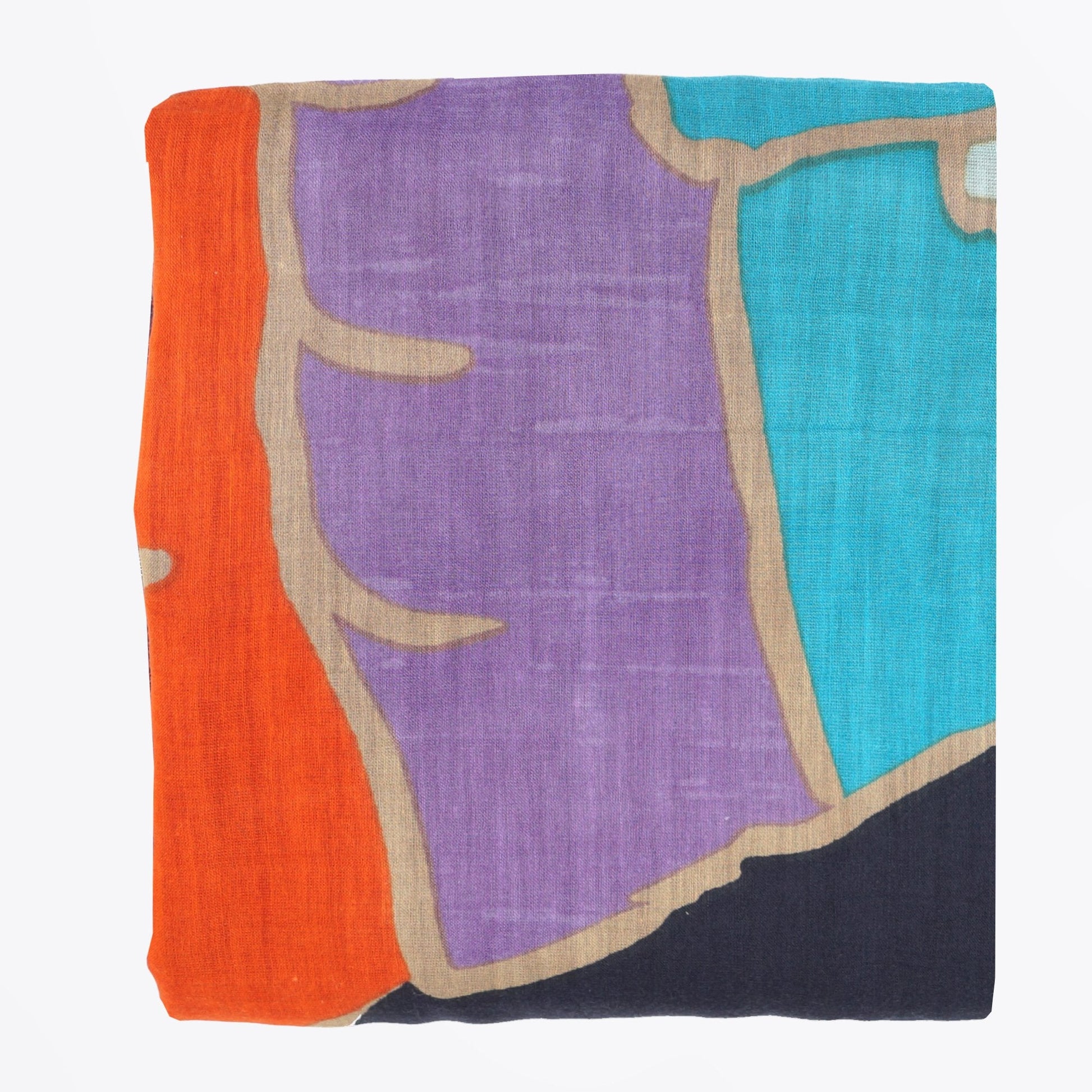 Paul Keyring Scarf - Navy