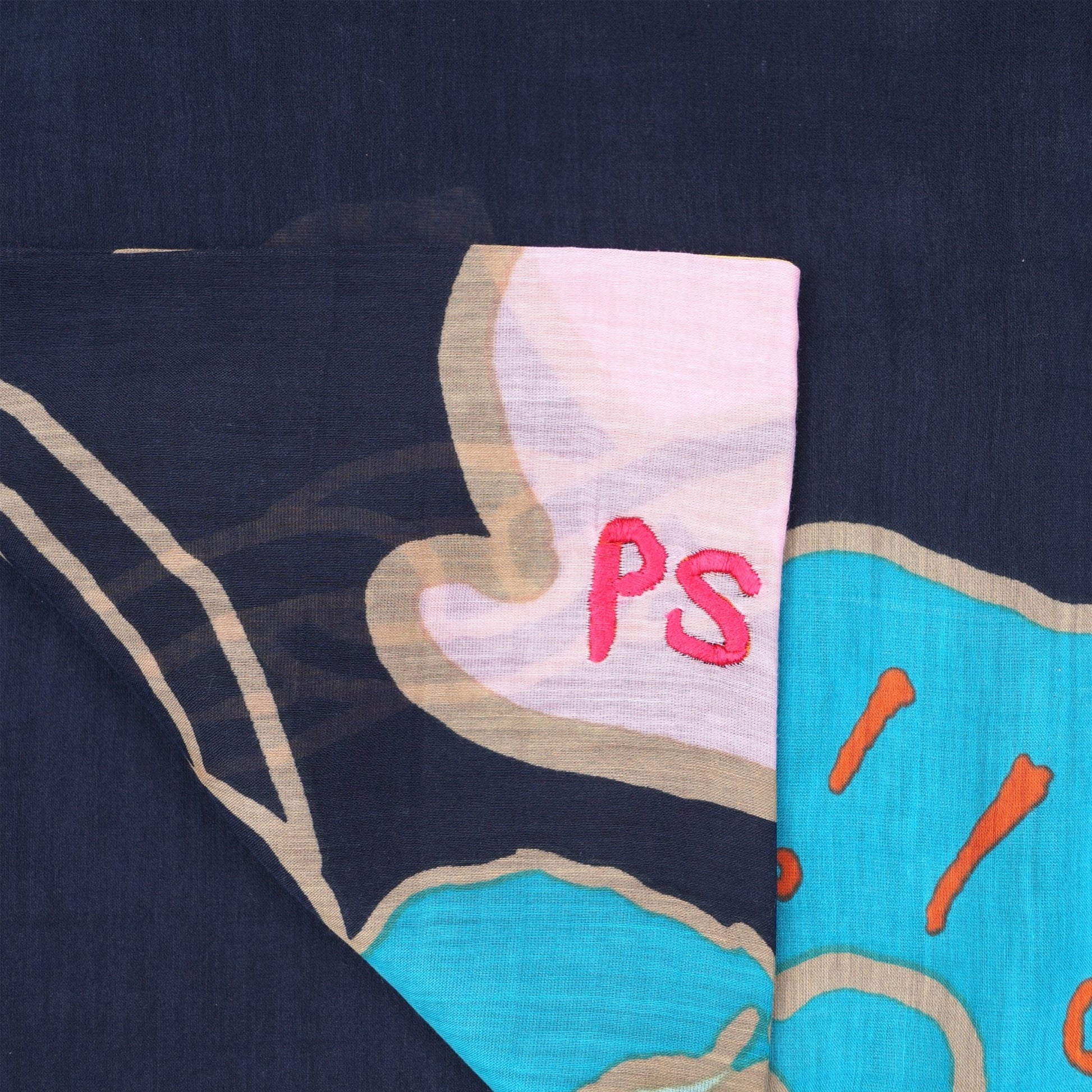 Paul Keyring Scarf - Navy