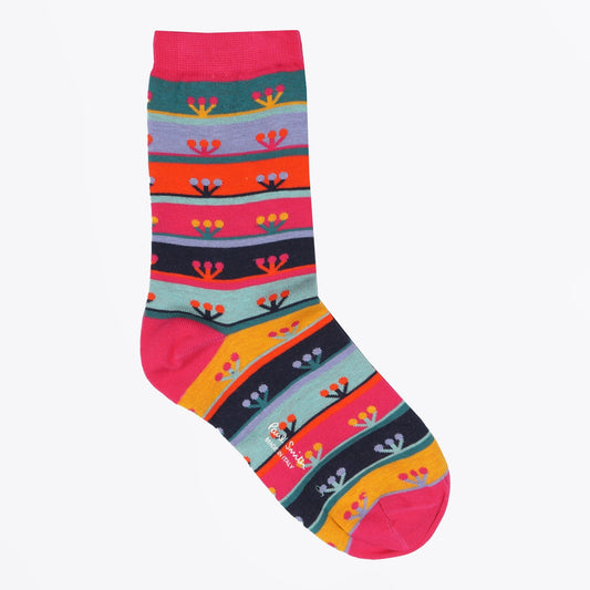 - Yoko Fairisle Socks - Fuschsia