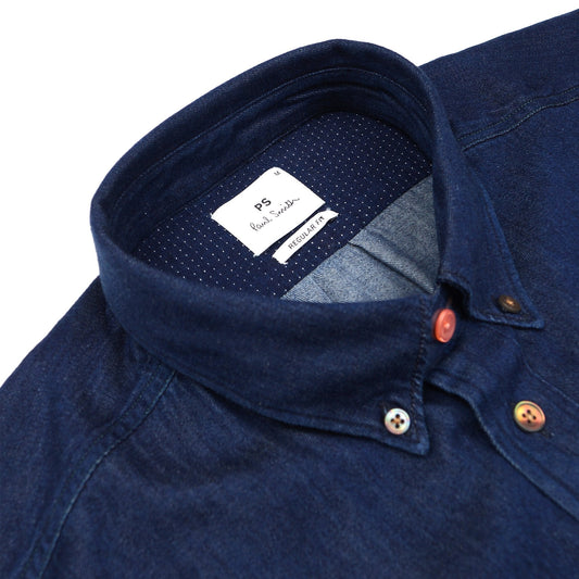 - Regular Fit Denim Shirt - Rinse Wash