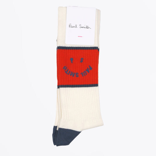 - Face Socks - Off White