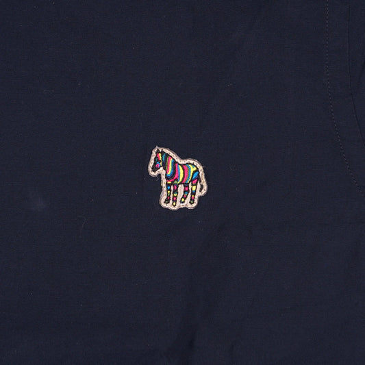 - Zebra Tailored Badge Shirt - Inky