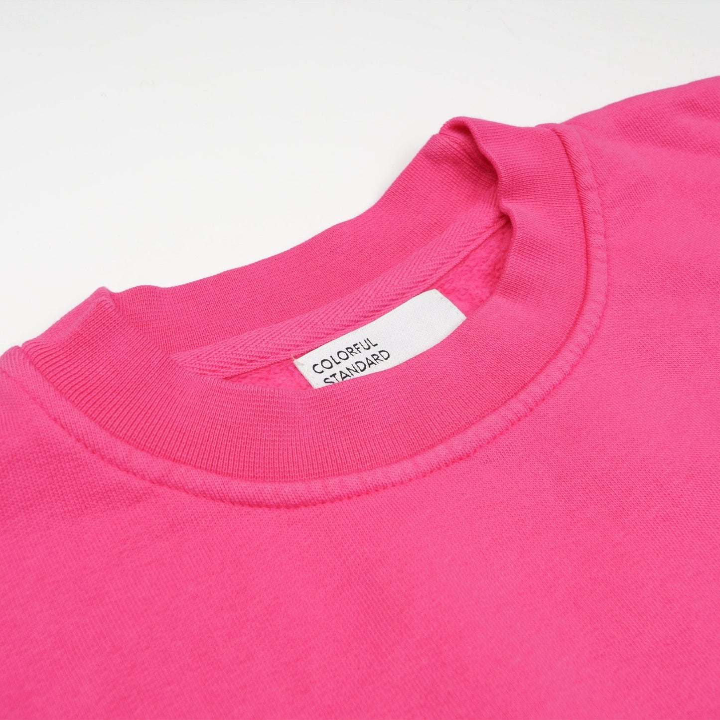 - Oversized Organic Crew Sweatshirt - Bubblegum Pink