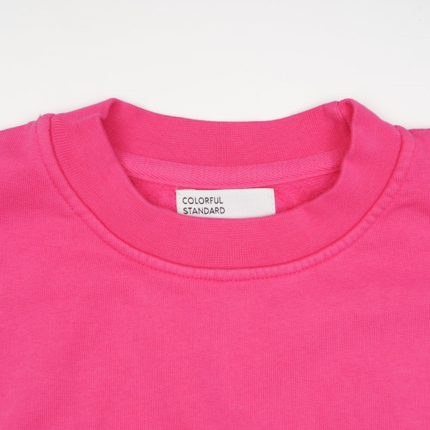 - Oversized Organic Crew Sweatshirt - Bubblegum Pink