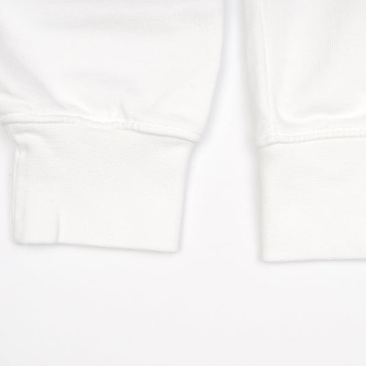 - Oversized Organic Crew Sweatshirt - Optical White