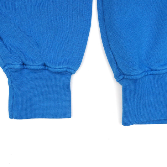 - Oversized Organic Crew Sweatshirt - Pacific Blue