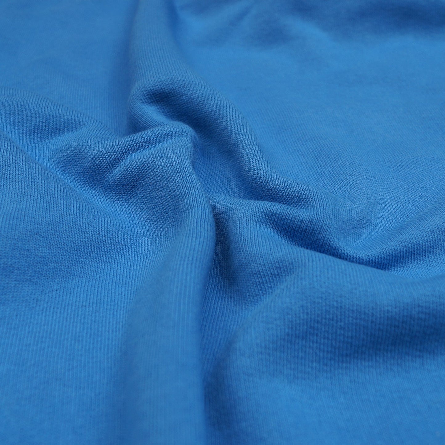 - Oversized Organic Crew Sweatshirt - Pacific Blue