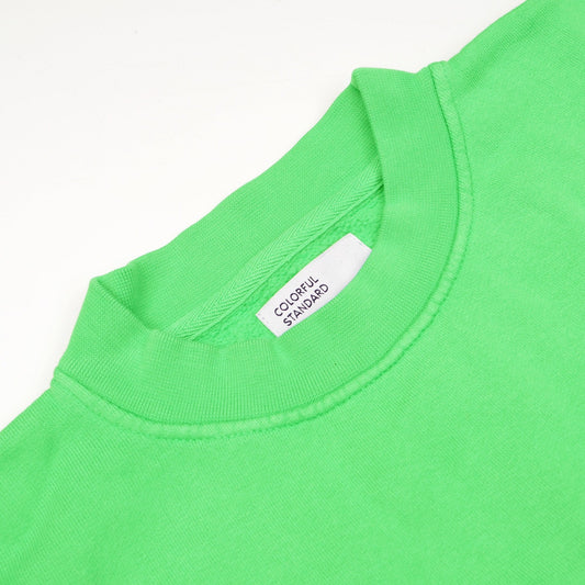 - Oversized Organic Crew Sweatshirt - Spring Green