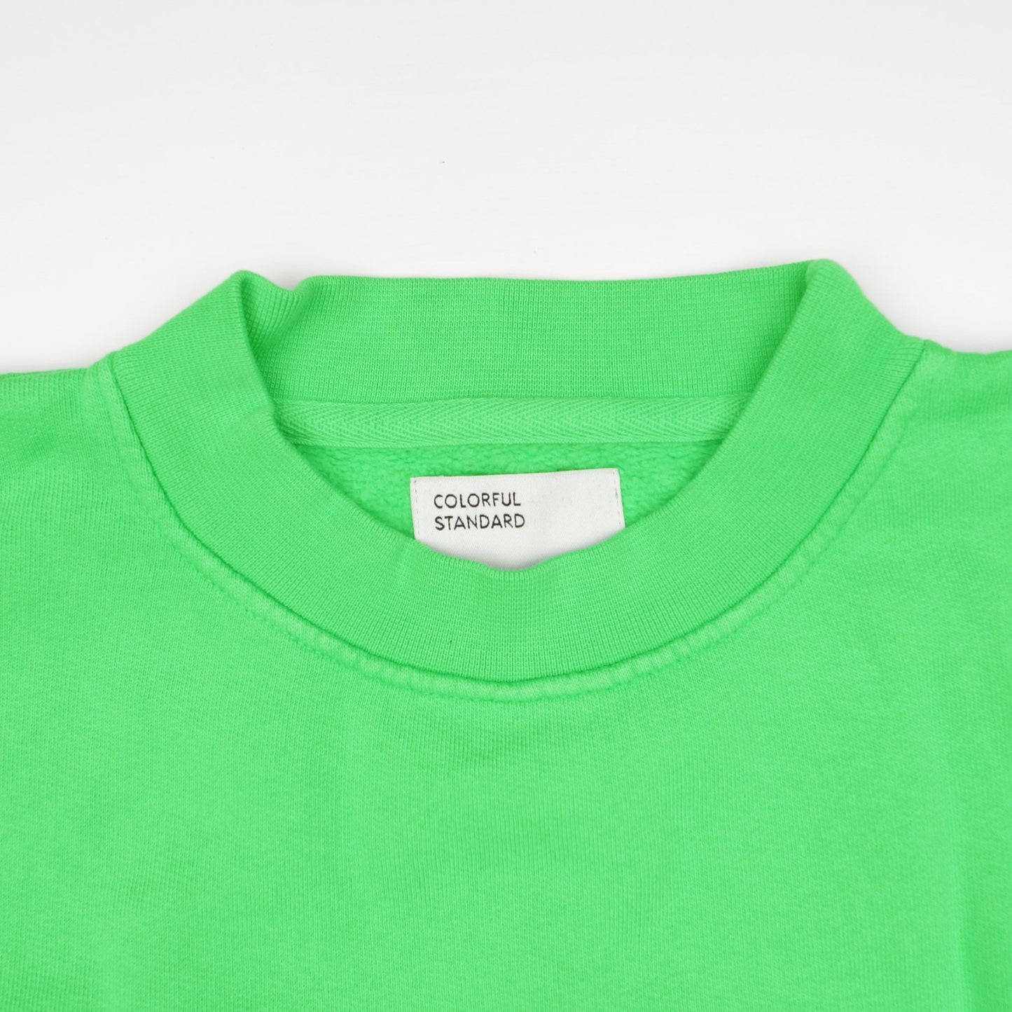 - Oversized Organic Crew Sweatshirt - Spring Green