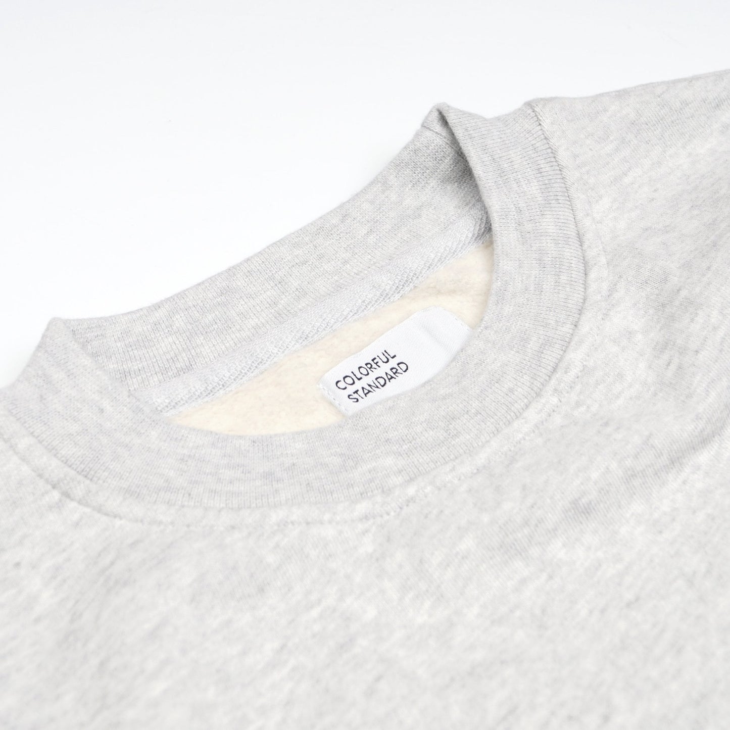 - Oversized Organic Crew Sweatshirt - Snow Melange