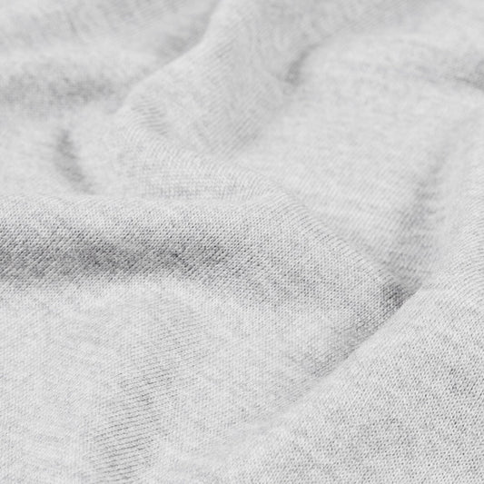 - Oversized Organic Crew Sweatshirt - Snow Melange