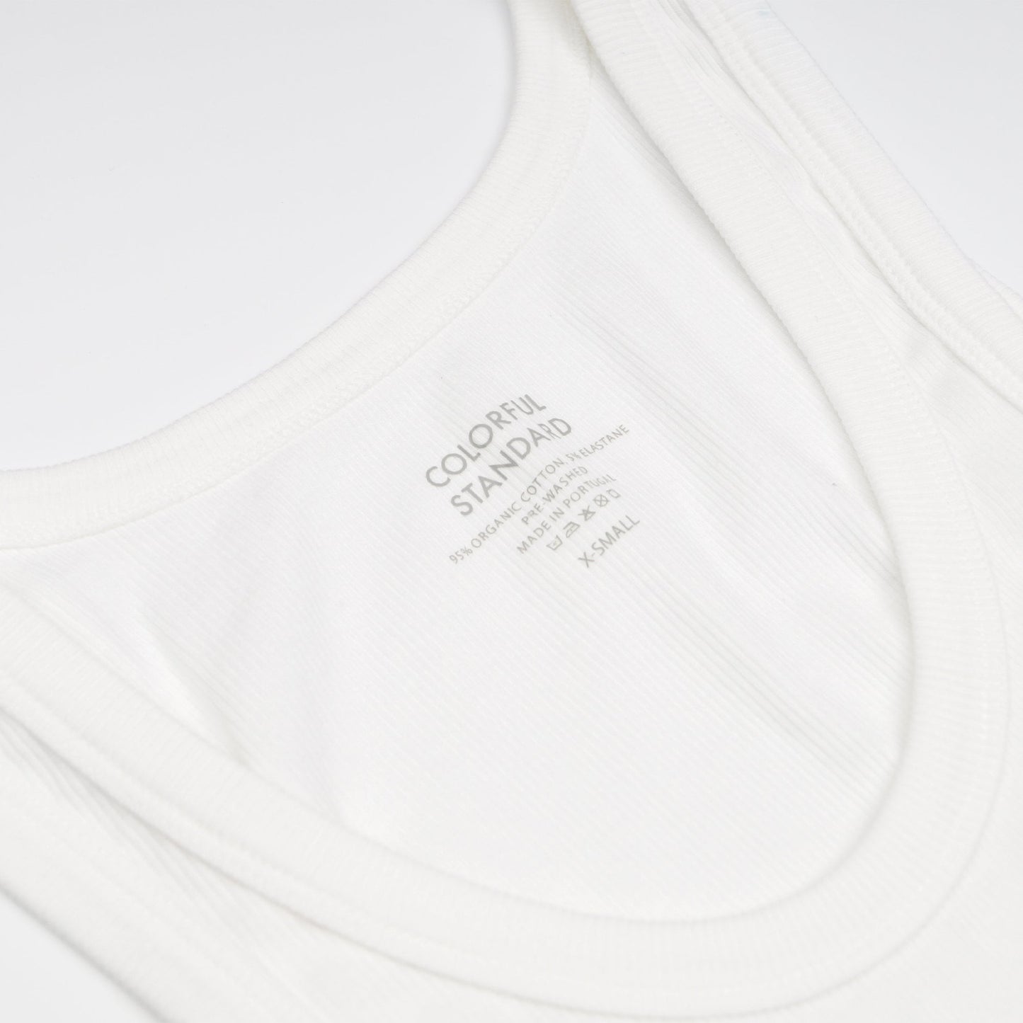 - Organic Rib Tank Top - Optical White