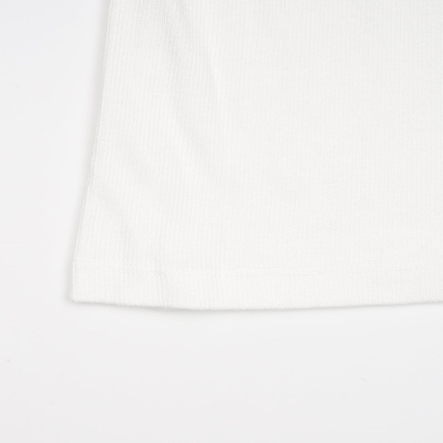- Organic Rib Tank Top - Optical White