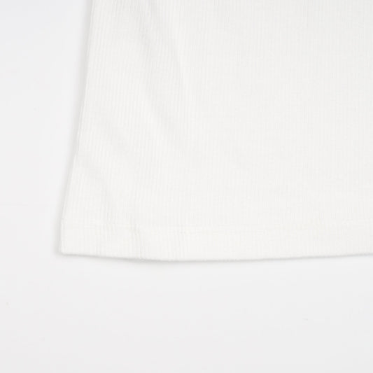 - Organic Rib Tank Top - Optical White
