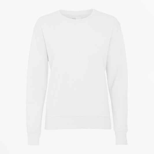 - Classic Organic Crew Sweatshirt - Optical White