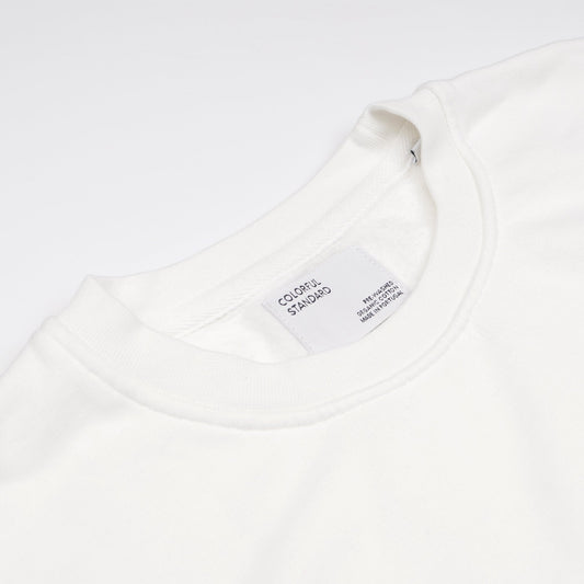 - Classic Organic Crew Sweatshirt - Optical White