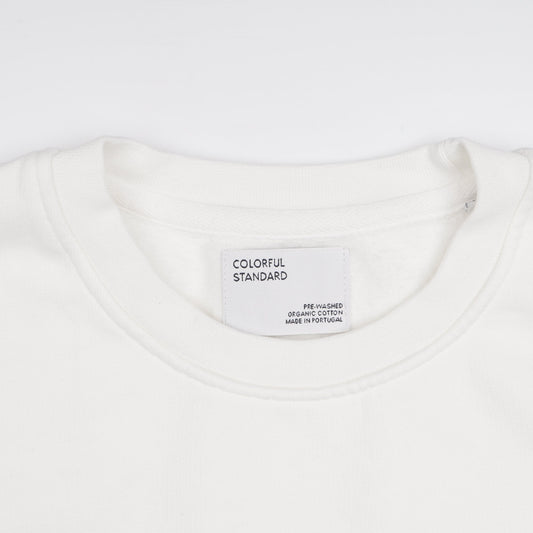 - Classic Organic Crew Sweatshirt - Optical White