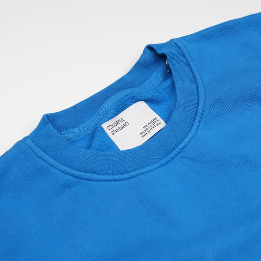 - Classic Organic Crew Sweatshirt - Pacific Blue