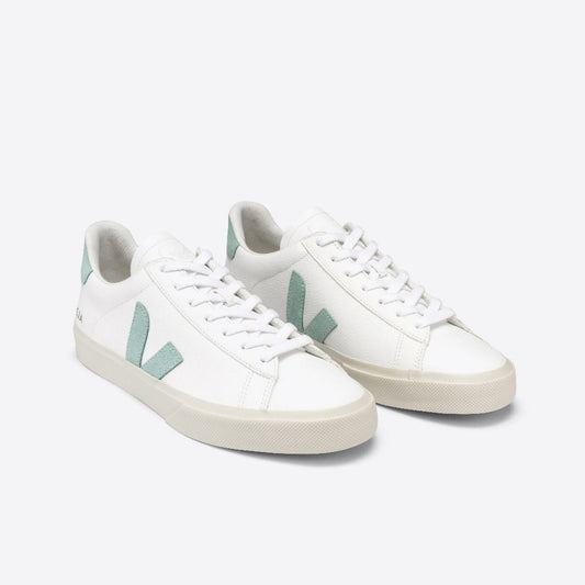 - Campo Chromefree Leather Sneakers - Extra White/Matcha