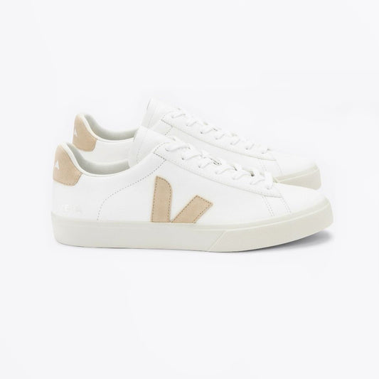 - Campo Chromefree Leather Sneakers - Extra White/Almond