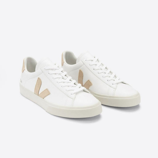 - Campo Chromefree Leather Sneakers - Extra White/Almond