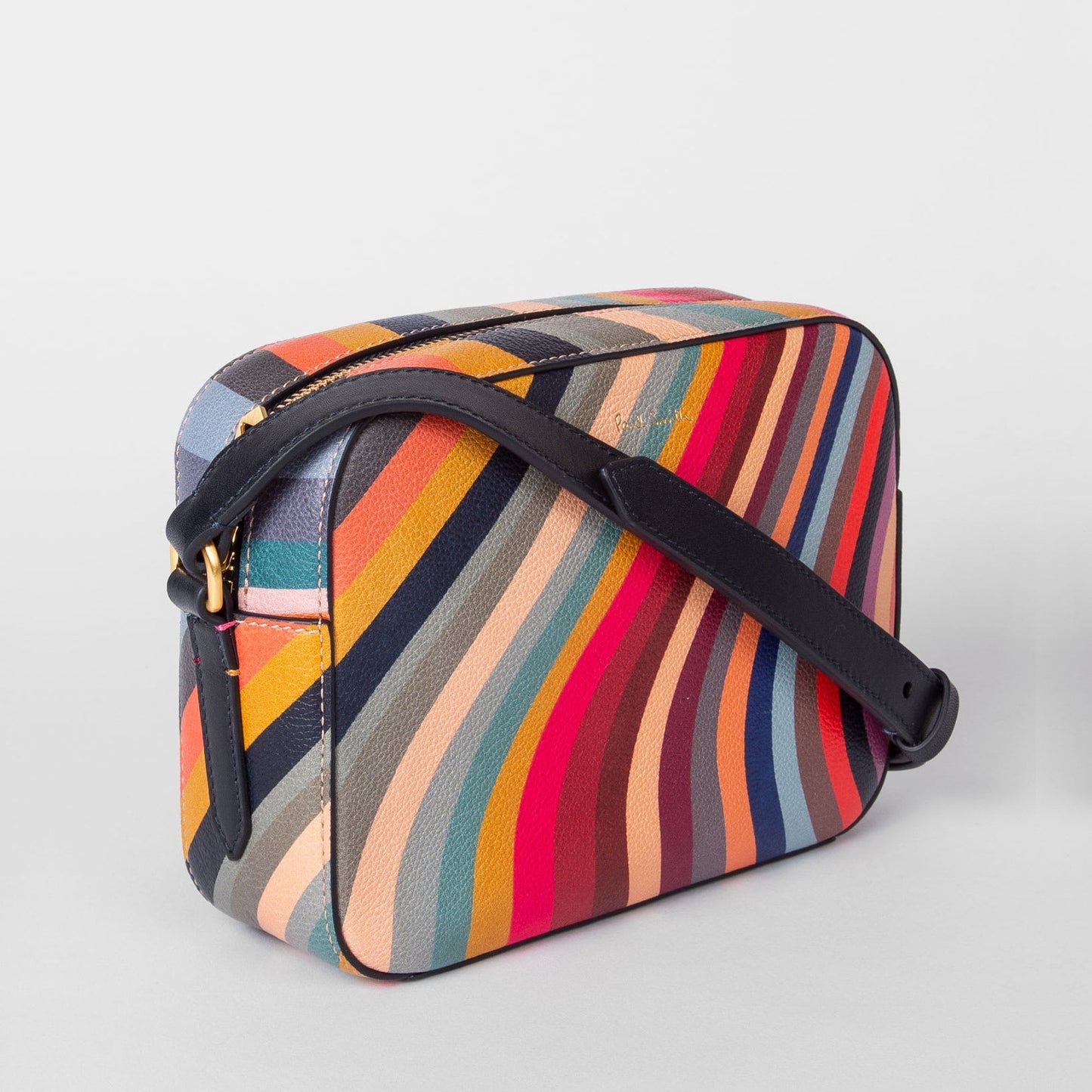 - Leather Swirl Cross Body Bag - Multi