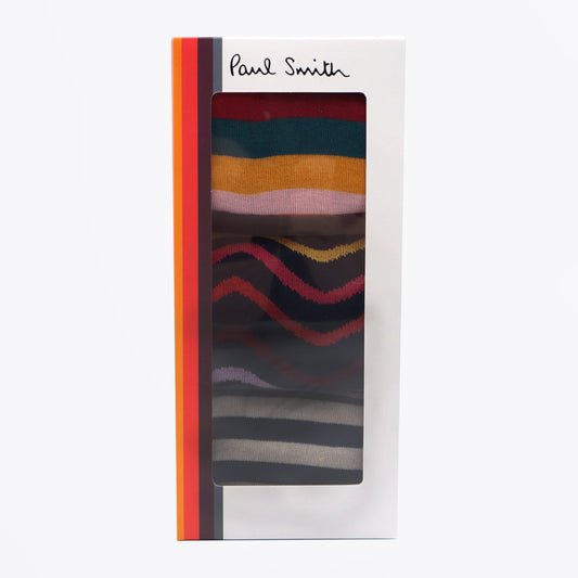 - Stripe Socks 3 Pack - Mixed Plate