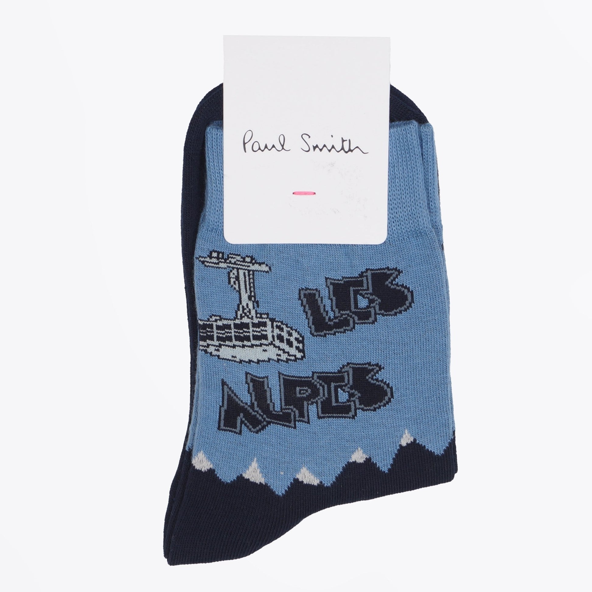 Paul - Les Alpes Socks - Navy