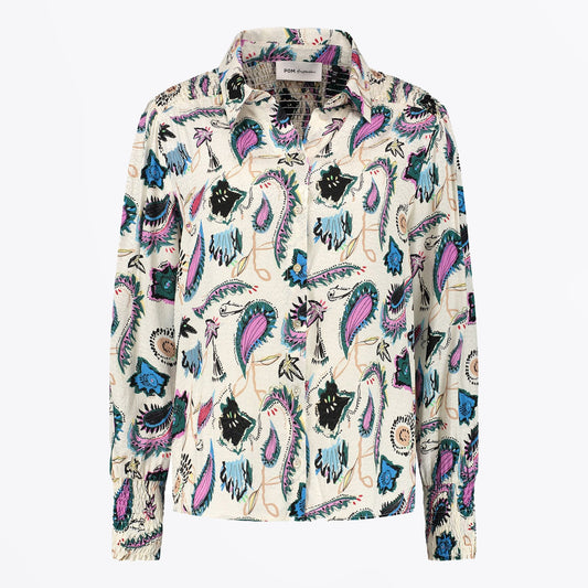 Floral Blouse - Tides Ecru