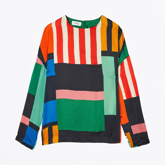 - Printed Viscose Blouse - Multi