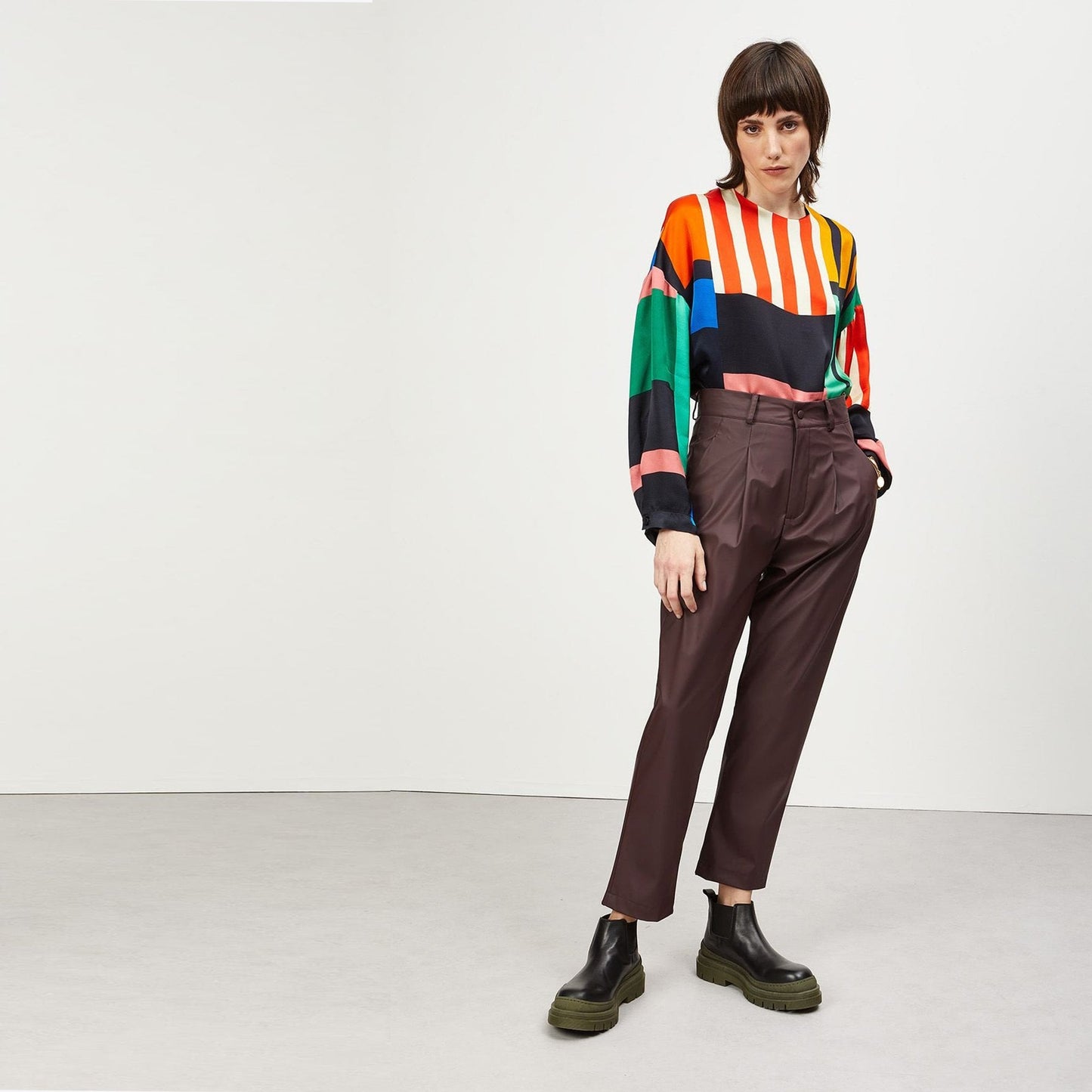 - Printed Viscose Blouse - Multi