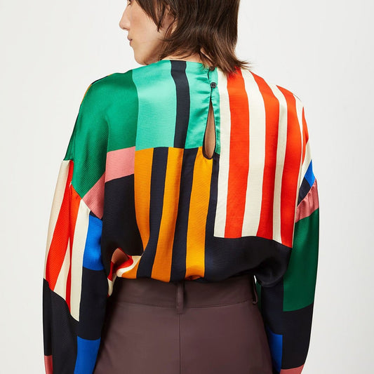 - Printed Viscose Blouse - Multi