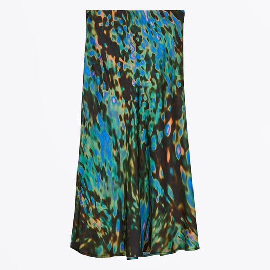 - Printed Viscose Black - Multi