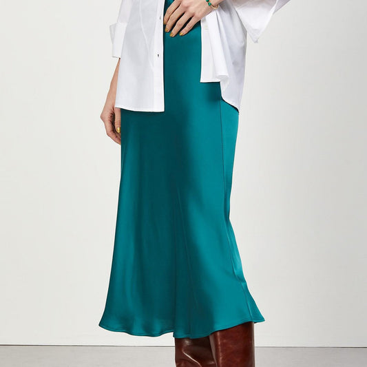 - Viscose Skirt - Oldgreen