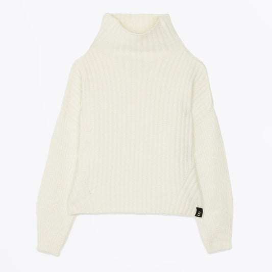 - Ribbed Knitwear Jumper - Vanilla