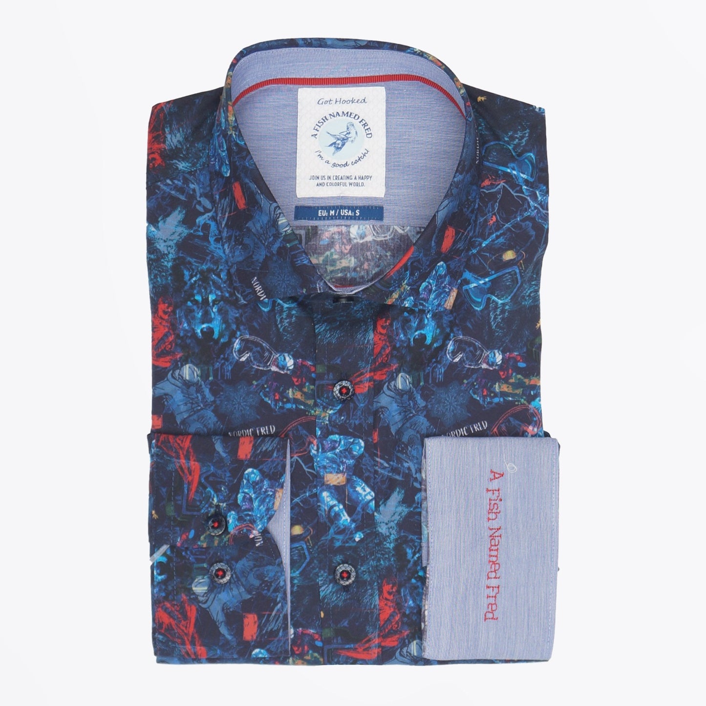 - Ski Map Shirt - Navy