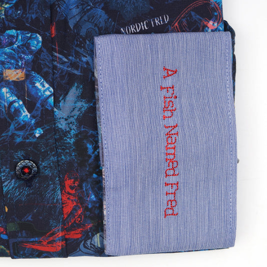 - Ski Map Shirt - Navy