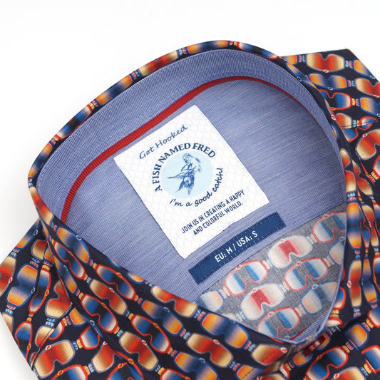 - Ski Glasses Shirt - Navy