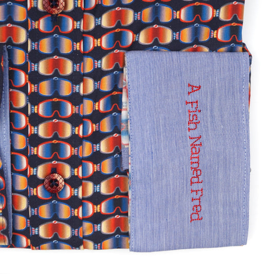 - Ski Glasses Shirt - Navy