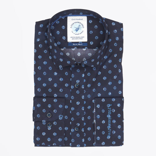 - Snowflake Shirt - Navy